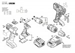 Bosch 3 601 JA4 400 Gsr 14,4-2-Li Cordless Drill Driver 14.4 V / Eu Spare Parts